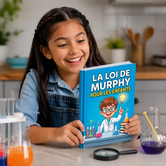Emma, de Lyon, France, avec La loi de Murphy pour les enfants et ses expériences